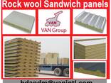 Fire rated rock wool sandwich panels / Mineral wool sandwich panels - photo 1