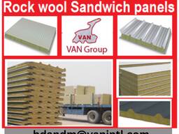 Fire rated rock wool sandwich panels / Mineral wool sandwich panels