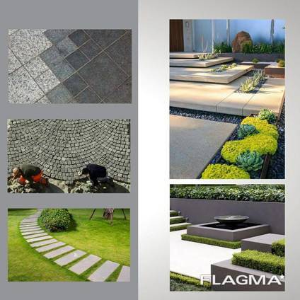 Гранитная продукция (брусчатка, плитка и др)/ Granite products (paving stones, tiles, etc)