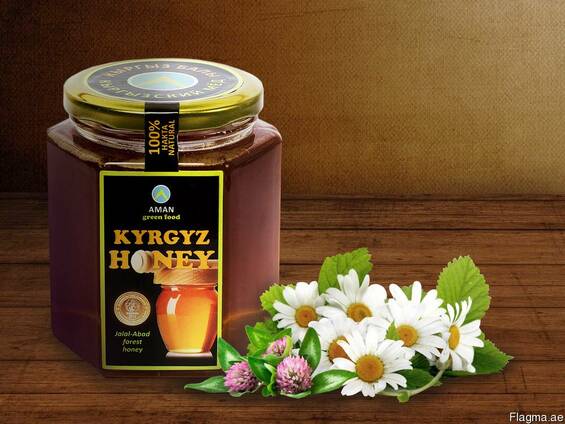 Natural pure mountain honey "Kyrgyz Honey"