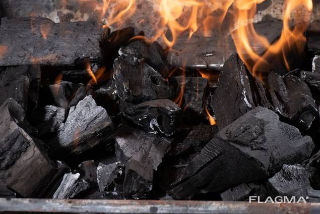 Premium сharcoal from the manufacturer for barbecue and restorations
