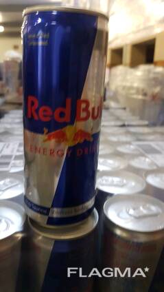 Red bull energy drink in stock